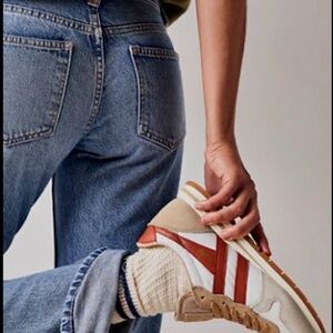 Gola White and Brown Sneakers